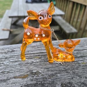Vintage Lucite  Deer As Shown
